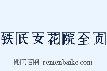 铁氏女花院全贞是什么意思的图片